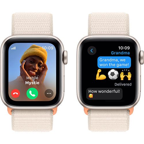 Apple Watch SE GPS 40mm - Cellular - Alumínio Luz das estrelas | Bracelete Loop Luz das estrelas - Image 3