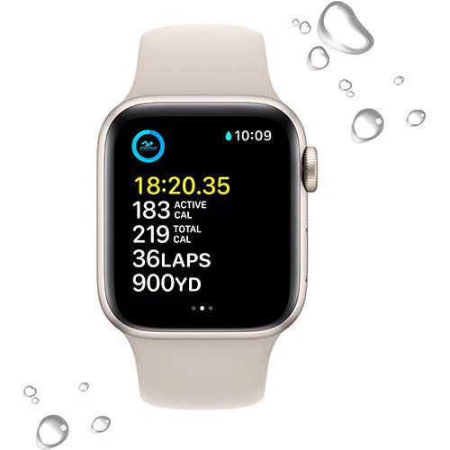 Apple Watch SE GPS 44mm - Cellular - Alumínio Luz das Estrelas | Bracelete Desportiva Luz das Estrelas - Image 3