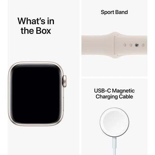 Apple Watch SE GPS 44mm - Cellular - Alumínio Luz das Estrelas | Bracelete Desportiva Luz das Estrelas - Image 6