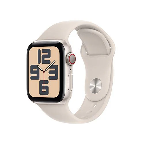 Apple Watch SE GPS 40mm - Cellular - Alumínio Luz das estrelas | Bracelete Desportiva Luz das estrelas - M/L