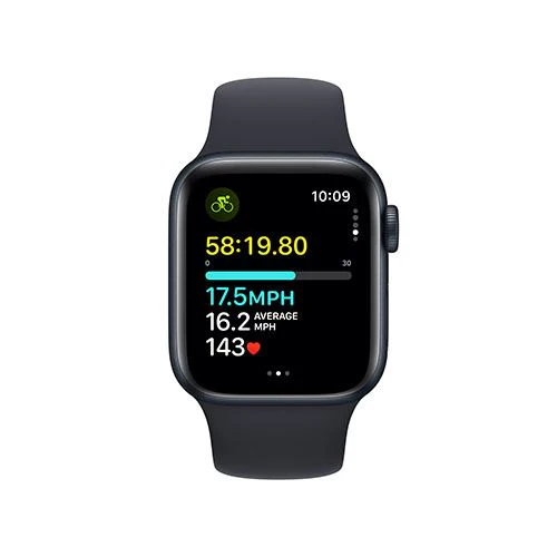 Apple Watch SE GPS 40mm - Cellular - Alumínio Meia-noite | Bracelete Desportiva Meia-noite - S/M - Image 5