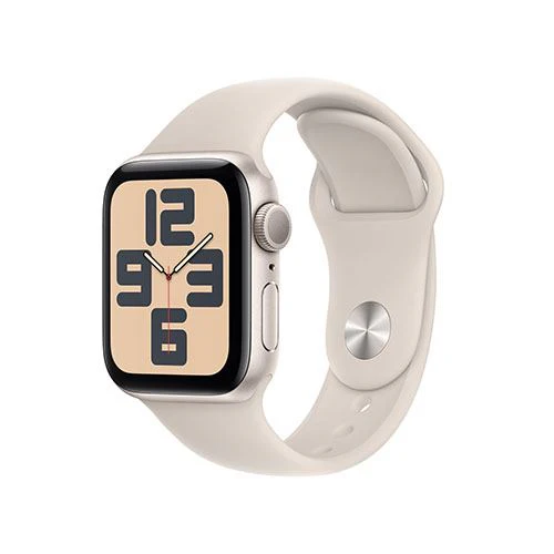 Apple Watch SE GPS 40mm - Alumínio Luz das estrelas | Bracelete Desportiva Luz das estrelas - M/L