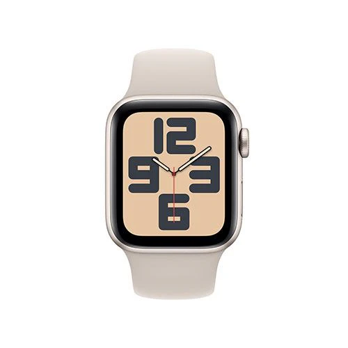 Apple Watch SE GPS 40mm - Alumínio Luz das estrelas | Bracelete Desportiva Luz das estrelas - S/M - Image 2