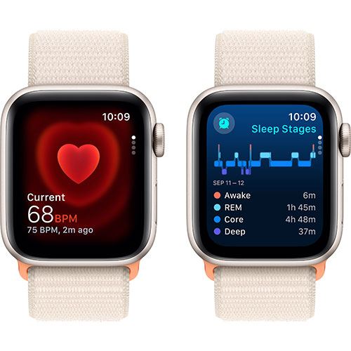 Apple Watch SE GPS 40mm - Alumínio Luz das estrelas | Bracelete Loop Luz das estrelas - Image 4