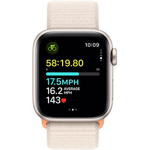 Apple Watch SE GPS 40mm - Alumínio Luz das estrelas | Bracelete Loop Luz das estrelas - Image 5