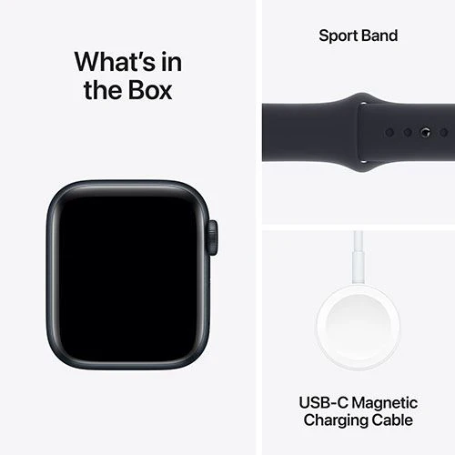 Apple Watch SE GPS 40mm - Alumínio Meia-noite | Bracelete Desportiva Meia-noite - M/L - Image 6