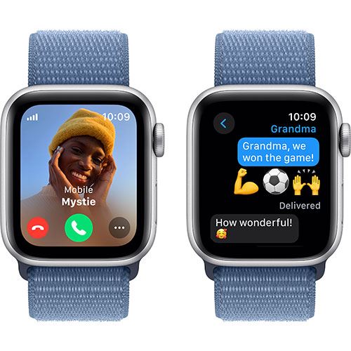 Apple Watch SE GPS 40mm - Alumínio Prateado | Bracelete Loop Azul - Image 3
