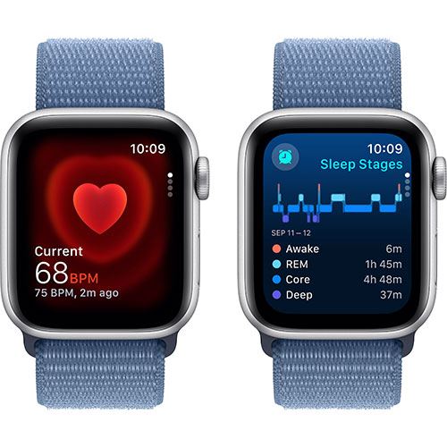 Apple Watch SE GPS 40mm - Alumínio Prateado | Bracelete Loop Azul - Image 4