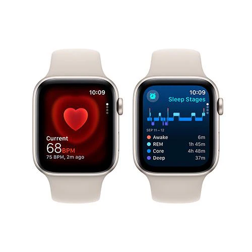 Apple Watch SE GPS 44mm - Cellular - Alumínio Luz das estrelas | Bracelete Desportiva Luz das estrelas - M/L - Image 4