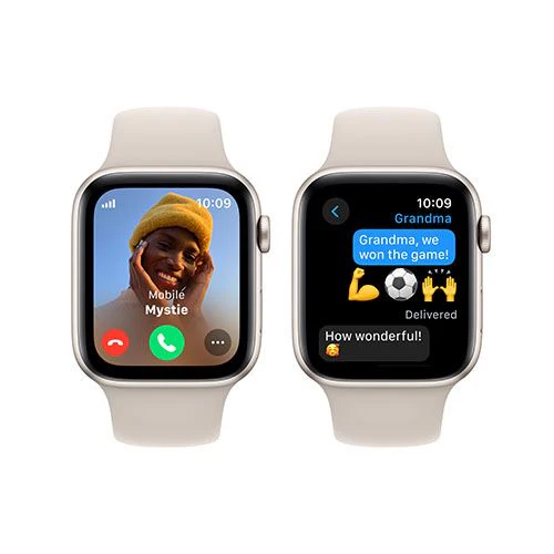 Apple Watch SE GPS 44mm - Cellular - Alumínio Luz das estrelas | Bracelete Desportiva Luz das estrelas - S/M - Image 3
