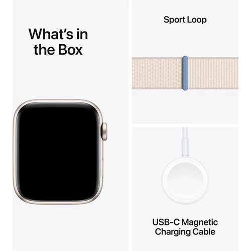 Apple Watch SE GPS 44mm - Cellular - Alumínio Luz das estrelas | Bracelete Loop Luz das estrelas - Image 6