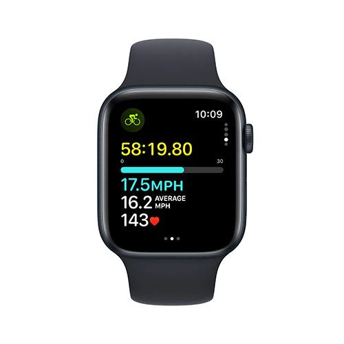 Apple Watch SE GPS 44mm - Cellular - Alumínio Meia-noite | Bracelete Desportiva Meia-noite - S/M - Image 5