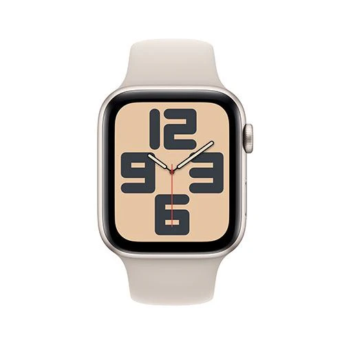Apple Watch SE GPS 44mm - Alumínio Luz das estrelas | Bracelete Desportiva Luz das estrelas - S/M - Image 2