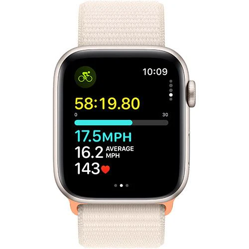 Apple Watch SE GPS 44mm - Alumínio Luz das estrelas | Bracelete Loop Luz das estrelas - Image 2