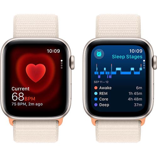Apple Watch SE GPS 44mm - Alumínio Luz das estrelas | Bracelete Loop Luz das estrelas - Image 5