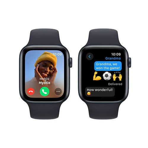 Apple Watch SE GPS 44mm - Alumínio Meia-noite | Bracelete Desportiva Meia-noite - M/L - Image 3