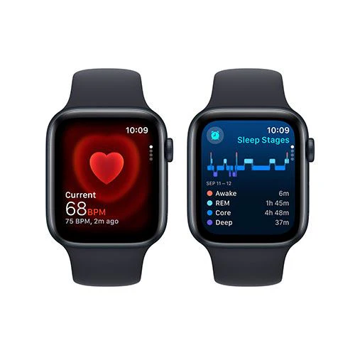 Apple Watch SE GPS 44mm - Alumínio Meia-noite | Bracelete Desportiva Meia-noite - S/M - Image 4