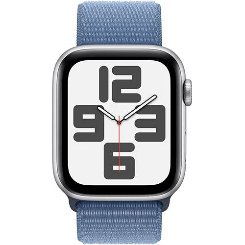 Apple Watch SE GPS 44mm - Alumínio Prateado | Bracelete Loop Azul - Image 2