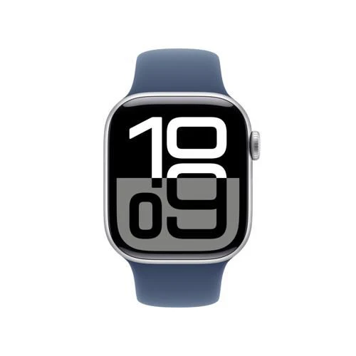 Apple Watch Series 10 GPS 42mm - Cellular - Alumínio Prateado | Bracelete Desportiva Azul Denim- M/L - Image 2