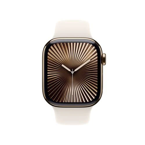 Apple Watch Series 10 GPS 42mm - Cellular - Titânio Dourado | Bracelete Desportiva Luz das Estrelas - S/M - Image 2