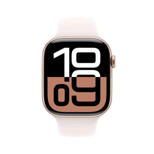 Apple Watch Series 10 GPS 46mm - Cellular - Alumínio Rosa Dourado | Bracelete Desportiva Rosa Leve - S/M - Image 2