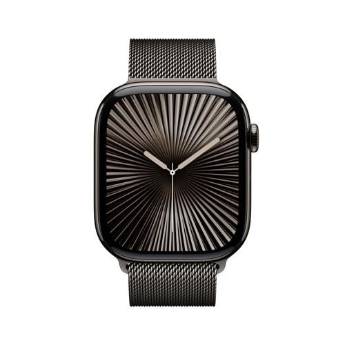 Apple Watch Series 10 GPS 46mm - Cellular - Titânio Ardósia | Bracelete Loop Milanesa Ardósia - M/L - Image 2