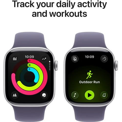 Apple Watch Series 11 GPS - 42mm - Alumínio Prateado | Sport Band - Roxo névoa - S/M - Image 4