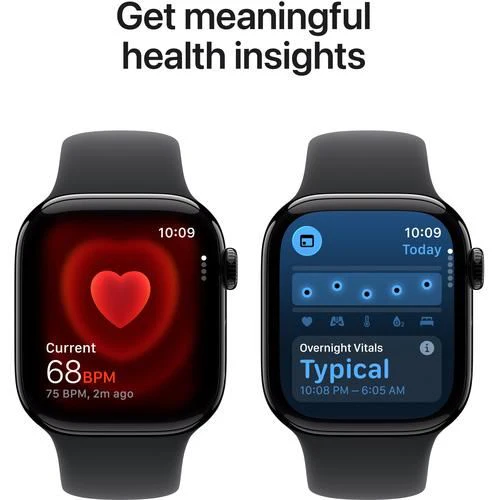 Apple Watch Series 11 GPS - 42mm - Alumínio Preto Brilhante | Sport Band - Preto - M/L - Image 5