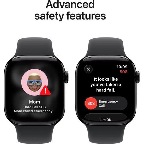 Apple Watch Series 11 GPS - 42mm - Alumínio Preto Brilhante | Sport Band - Preto - M/L - Image 6