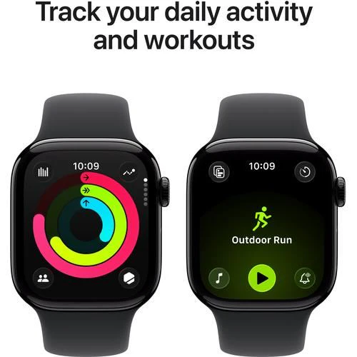 Apple Watch Series 11 GPS - 42mm - Alumínio Preto Brilhante | Sport Band - Preto - S/M - Image 4
