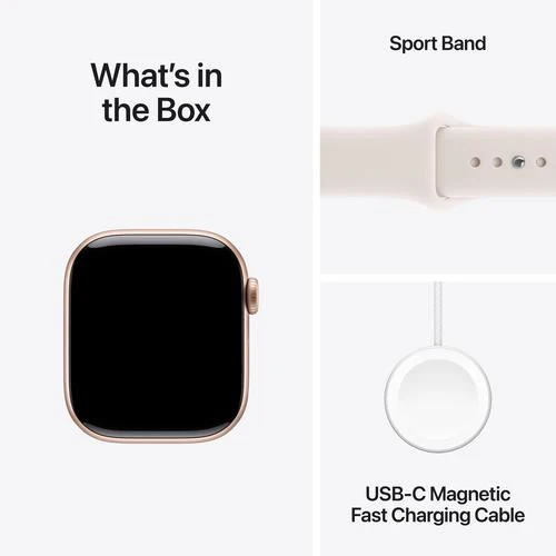 Apple Watch Series 11 GPS - 42mm - Alumínio Rosa Dourado | Sport Band - Rosa leve - M/L - Image 8