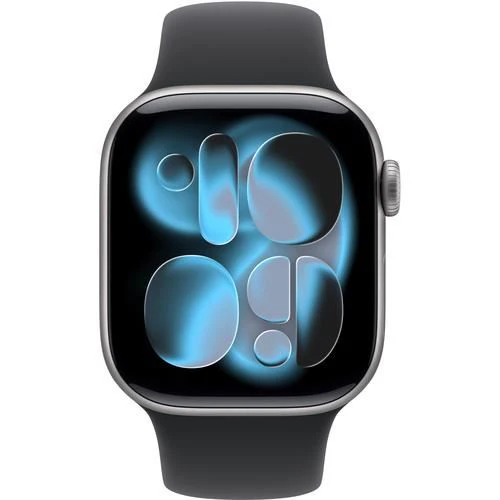 Apple Watch Series 11 GPS - 42mm - Space Grey Aluminium Case | Sport Band - Preto - S/M - Image 2