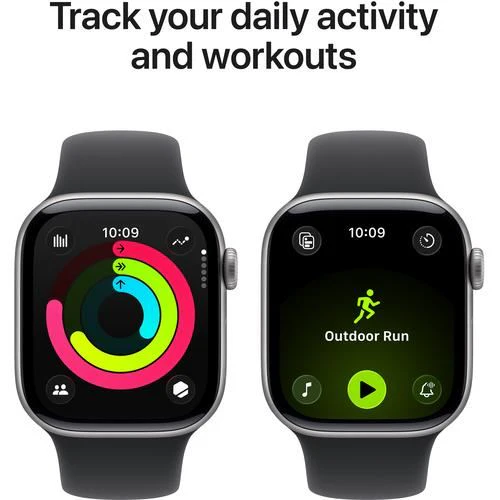 Apple Watch Series 11 GPS - 42mm - Space Grey Aluminium Case | Sport Band - Preto - S/M - Image 4