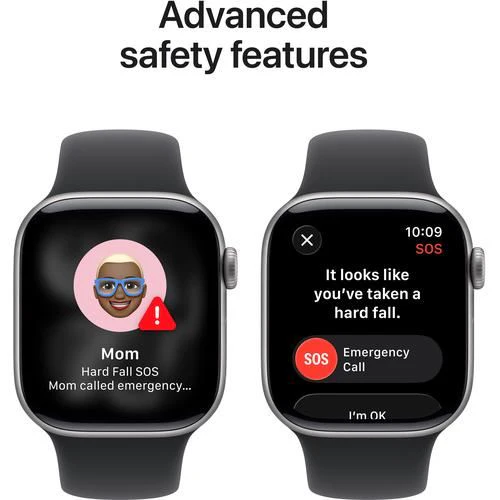 Apple Watch Series 11 GPS - 42mm - Space Grey Aluminium Case | Sport Band - Preto - S/M - Image 6