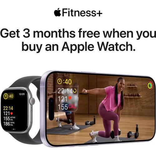 Apple Watch Series 11 GPS - 46mm - Alumínio Prateado | Sport Band - Roxo névoa - M/L - Image 9