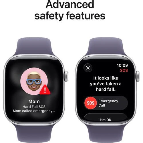 Apple Watch Series 11 GPS - 46mm - Alumínio Prateado | Sport Band - Roxo névoa - S/M - Image 6