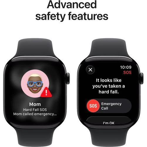 Apple Watch Series 11 GPS - 46mm - Alumínio Preto Brilhante | Sport Band - Preto - M/L - Image 6