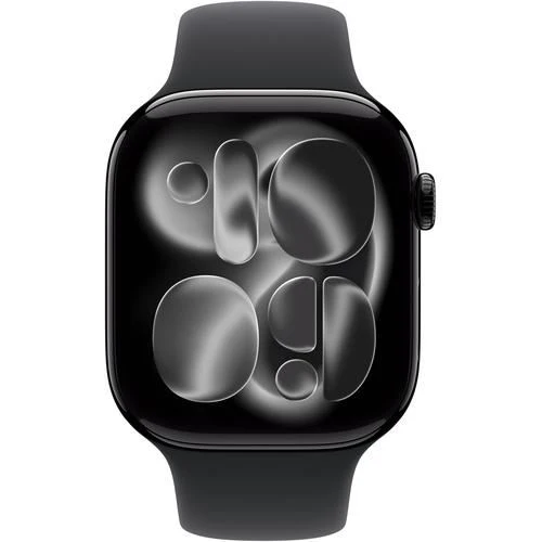 Apple Watch Series 11 GPS - 46mm - Alumínio Preto Brilhante | Sport Band - Preto - S/M - Image 2