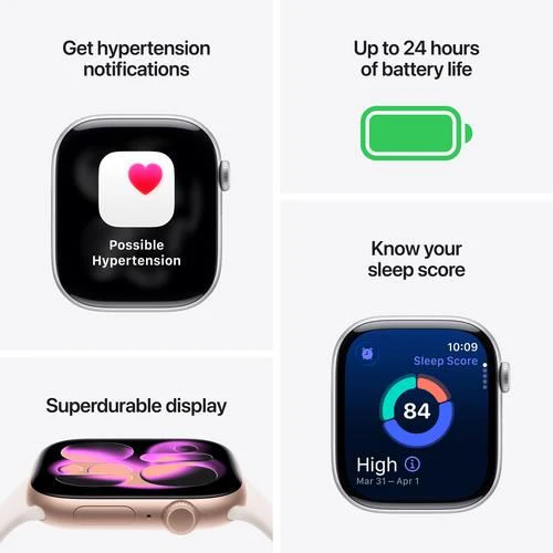 Apple Watch Series 11 GPS - 46mm - Alumínio Rosa Dourado | Sport Band - Rosa leve - M/L - Image 3