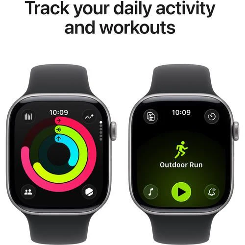 Apple Watch Series 11 GPS - 46mm - Space Grey Aluminium Case | Sport Band - Preto - M/L - Image 4