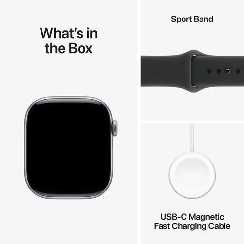 Apple Watch Series 11 GPS - 46mm - Space Grey Aluminium Case | Sport Band - Preto - M/L - Image 8
