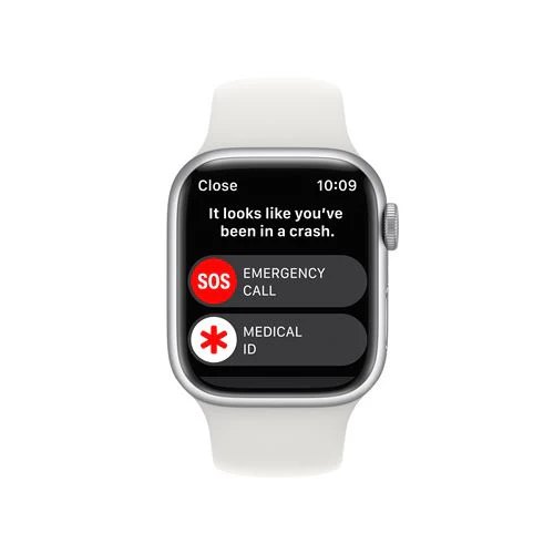 Apple Watch Series 8 GPS 41mm - Alumínio Prateado | Bracelete Desportiva - Branco - Image 4