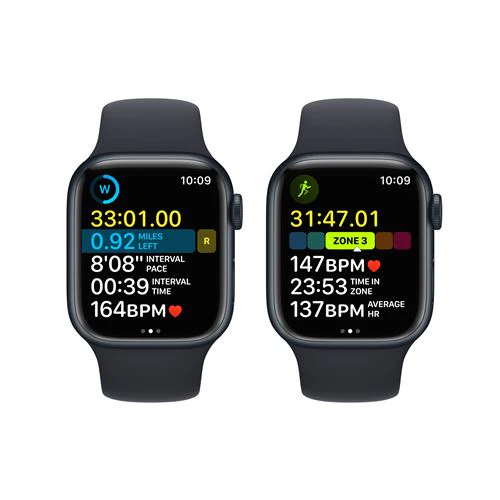 Apple Watch Series 8 GPS 41mm - Alumínio Meia-Noite | Bracelete Desportiva Meia-Noite - Image 5