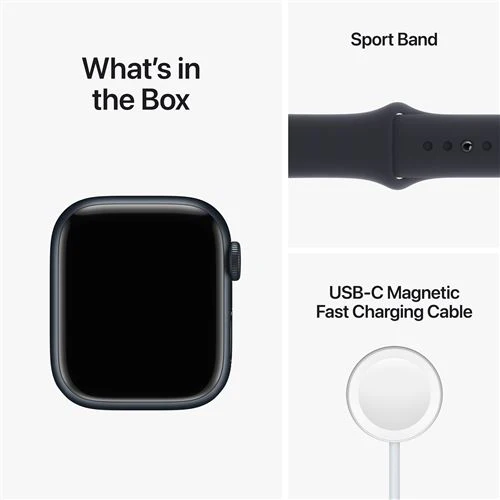 Apple Watch Series 8 GPS 41mm - Alumínio Meia-Noite | Bracelete Desportiva Meia-Noite - Image 6