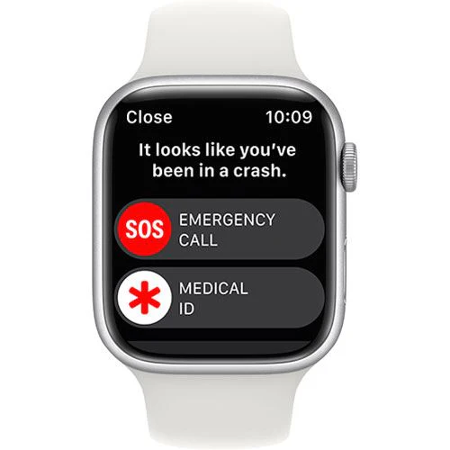 Apple Watch Series 8 GPS 45mm - Cellular - Alumínio Prateado | Bracelete Desportiva - Branco - Image 4