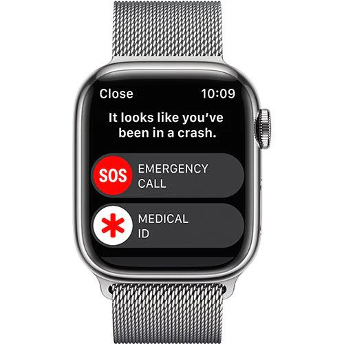 Apple Watch Series 8 GPS 41mm - Cellular - Aço Inoxidável Prateado | Bracelete Milanese Loop - Prateado - Image 4
