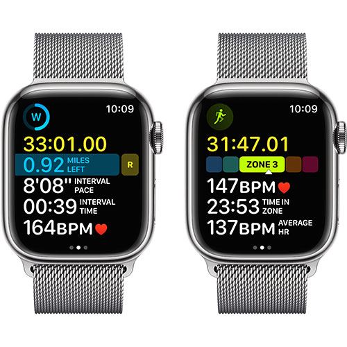 Apple Watch Series 8 GPS 41mm - Cellular - Aço Inoxidável Prateado | Bracelete Milanese Loop - Prateado - Image 5