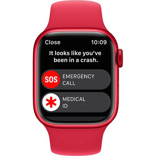 Apple Watch Series 8 GPS 41mm - Cellular - Alumínio (PRODUCT) RED | Bracelete Desportiva - Vermelho - Image 4