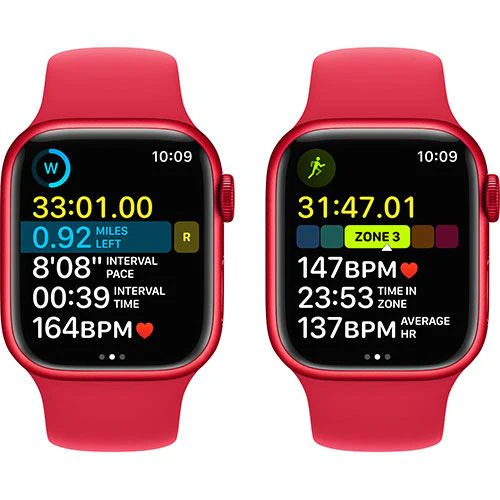 Apple Watch Series 8 GPS 41mm - Cellular - Alumínio (PRODUCT) RED | Bracelete Desportiva - Vermelho - Image 5
