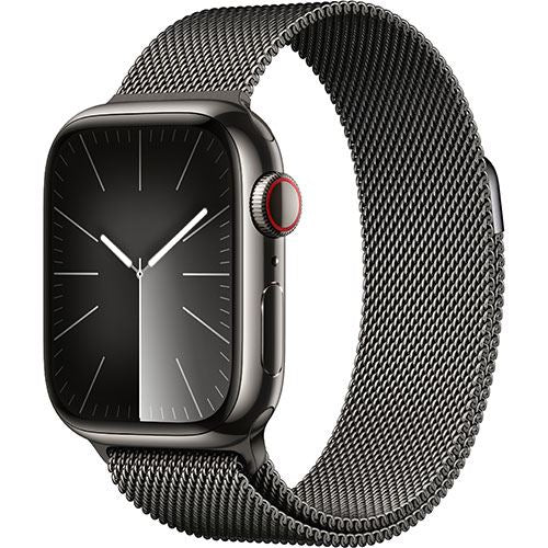 Apple Watch Series 9 GPS 41mm - Cellular - Aço Inoxidável Grafite | Bracelete Milanese Grafite